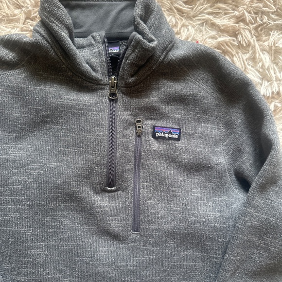 Boys Patagonia Better Sweater Size L 12 Grey - Picture 2 of 3